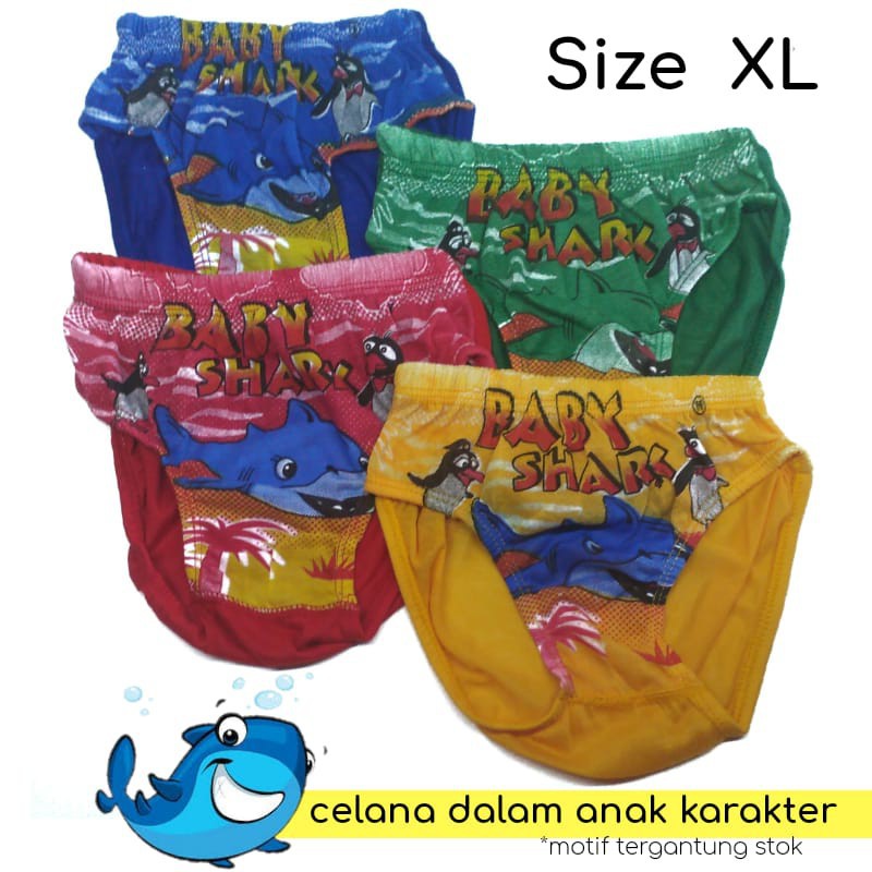 Celana dalam anak 4-6 Tahun Size XL BonBon karakter/cd anak laki-laki /celana dalam anak murah cowok