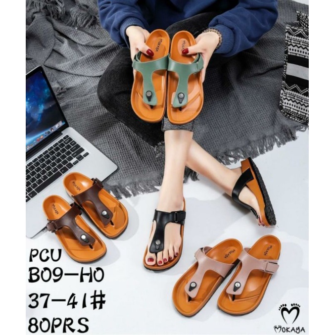 Sandal Jepit Gesper Mokaya Jelly Sandal Jepit Jelly Wanita Casual Import Mokaya B09 Terbaru
