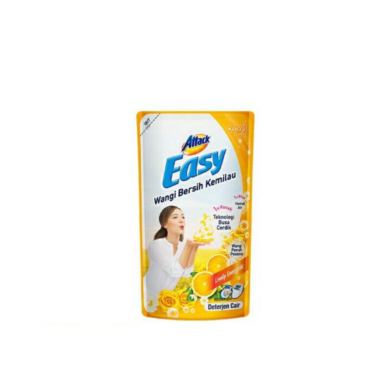 Attack Easy Deterjen Cair Lively Energetic 750 ml