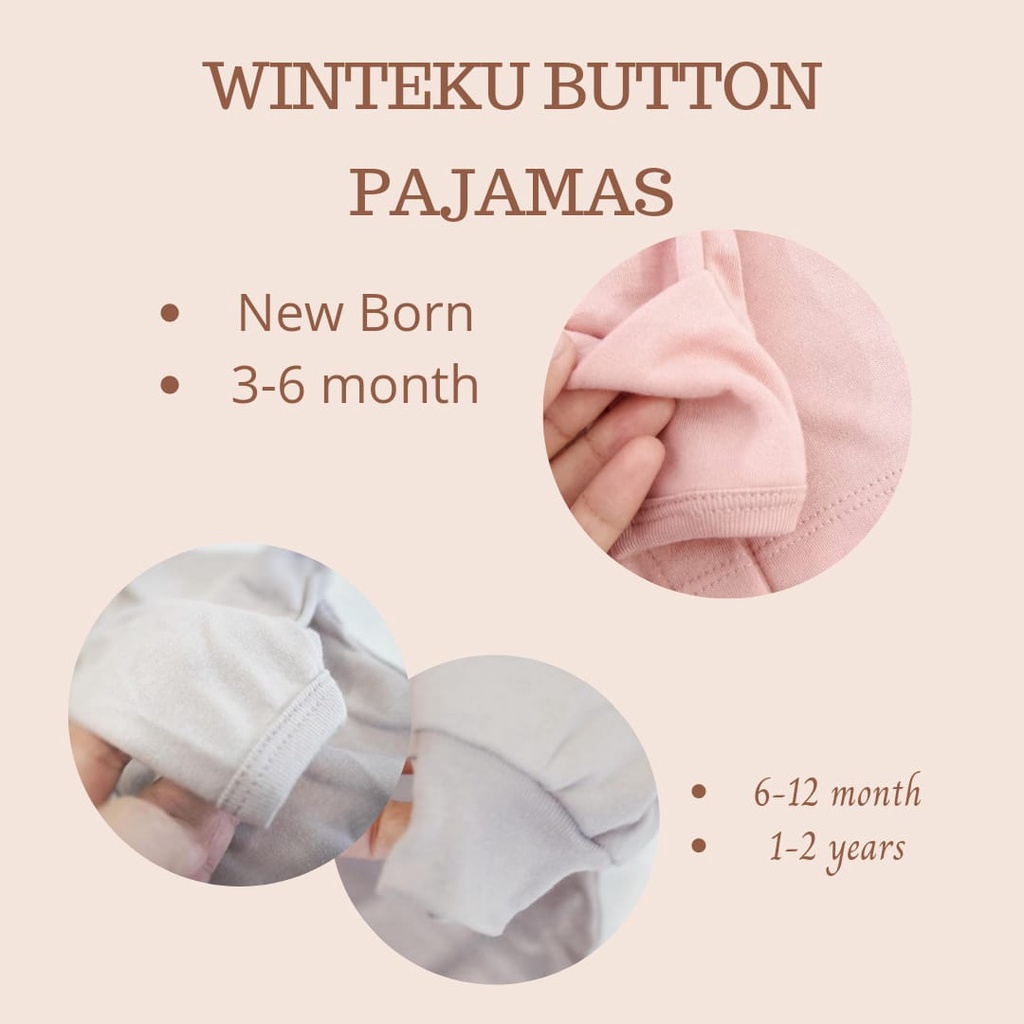 Pajamas Set Oblong Classic Animal BOY WINTEKU - Setelan Oblong Panjang Boy Classic