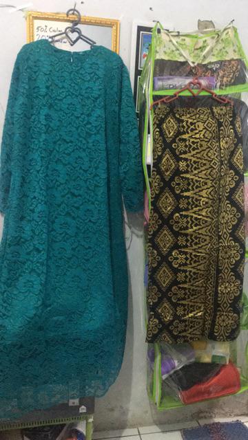 Zola_batik Couple Batik Brokat Long Blouse Misbi