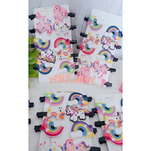 Jepit Rambut Anak Set 10Pcs Model Kartun Hairpin Rambut Cewek HairClips