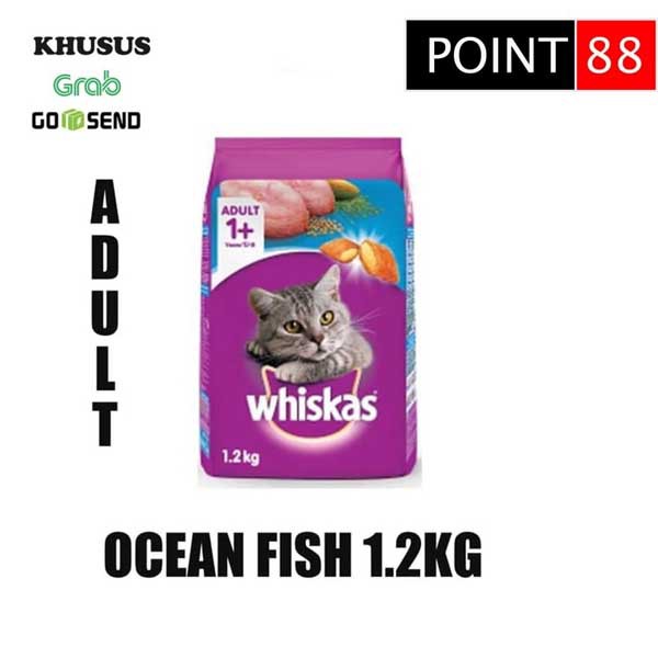 Whiskas Ocean Fish 1,2KG ( Grab /Gosend )