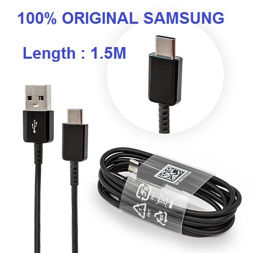 Data cable SAMSUNG Type C/ USB C 1.5M Note 8 Note 9 100% Asli original