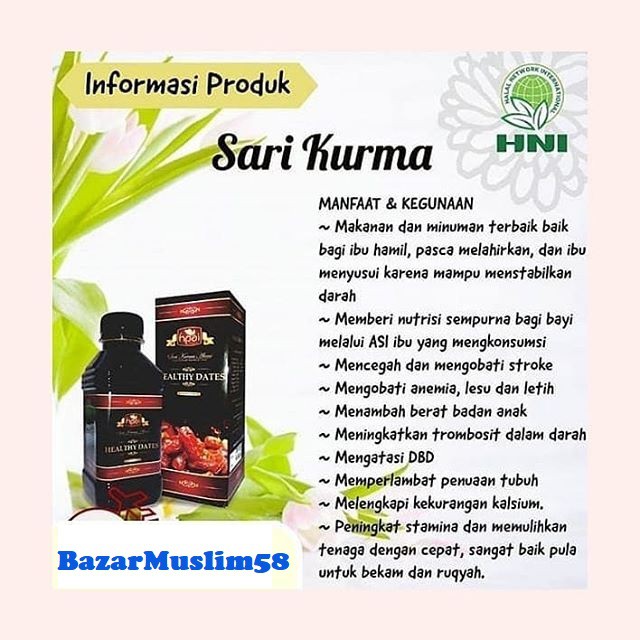 Sari Kurma Dan Hni Health Food Indonesia