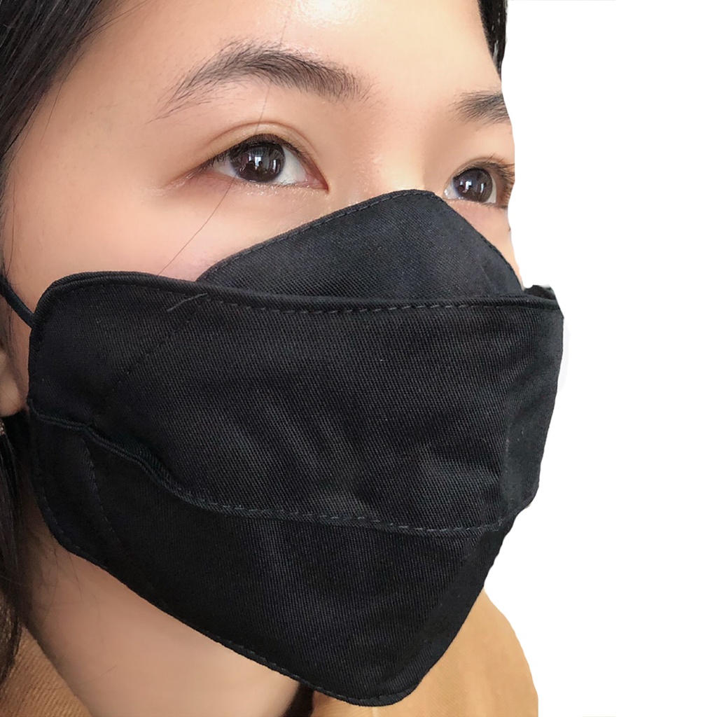 GUIREEN Premium Cotton Mask 3D Masker Kain Evo Non-Medis 3 ply w/ Earloop Dewasa Model KF94 Unisex