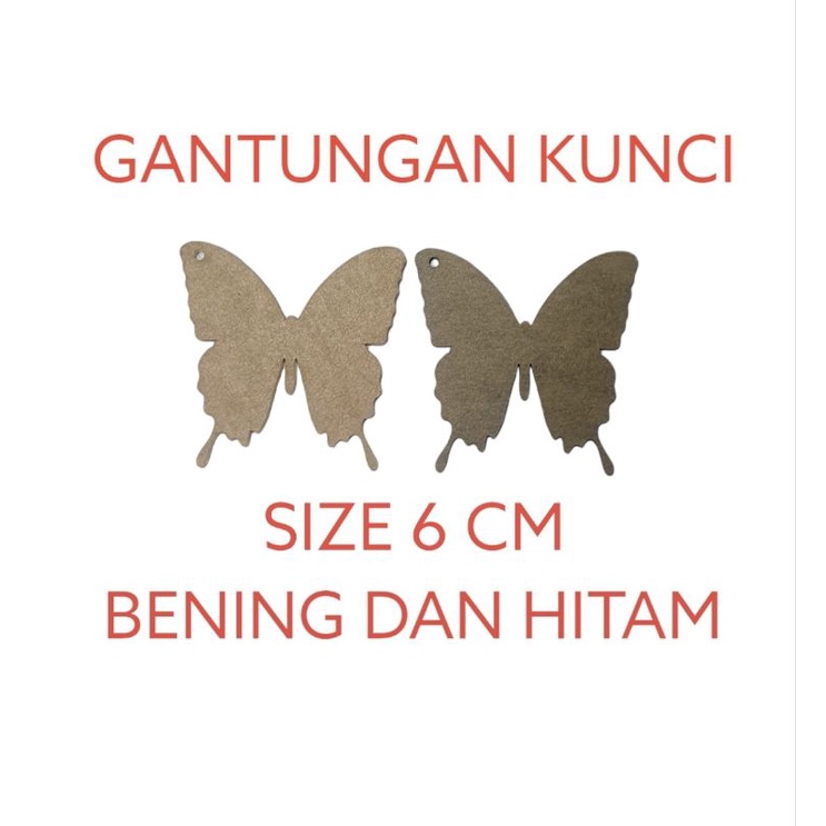 GANTUNGAN KUNCI KUPU KUPU (6 CM)