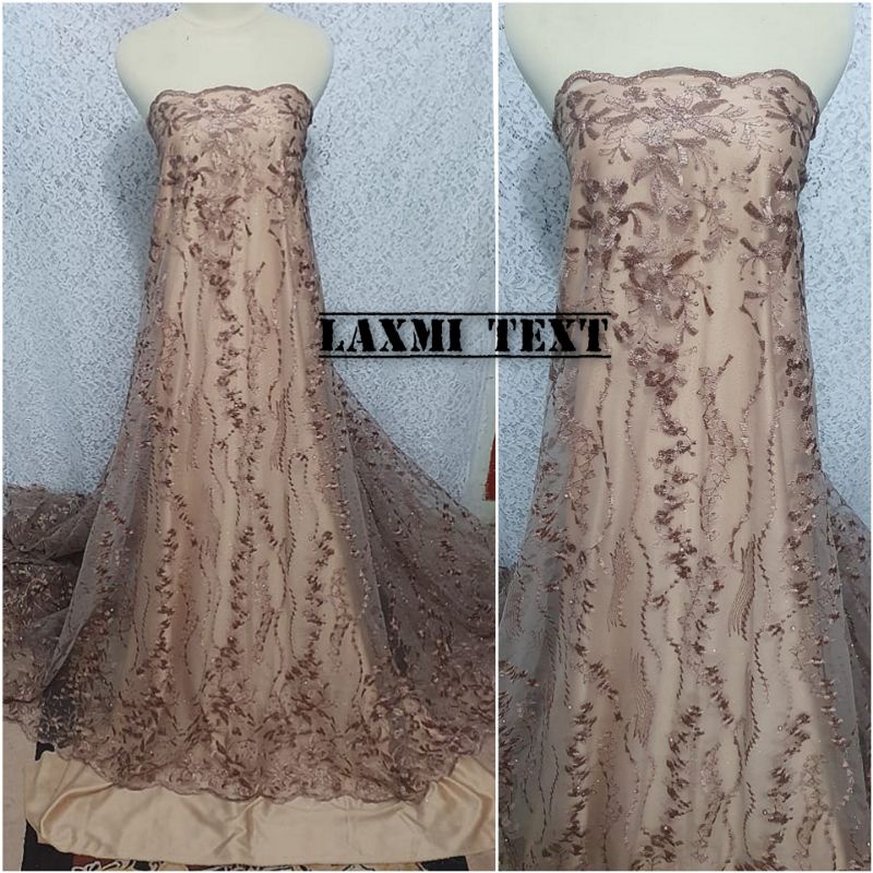 kain Tile renda mutiara/ bahan Tulle mutiara / TERBARU