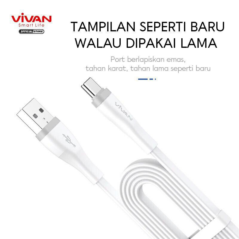 Kabel Data Vivan SC100S Kabel Data Type C ORIGINAL