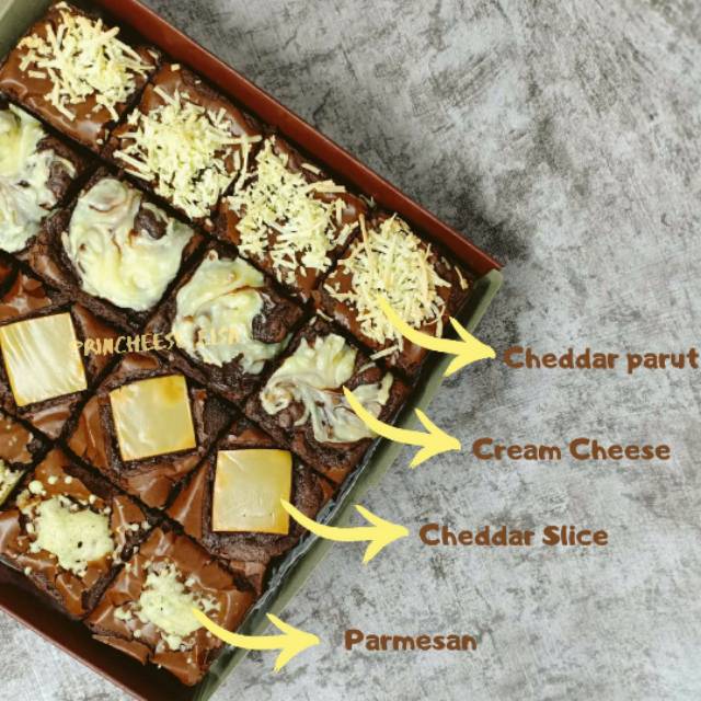 

Brownies Potong Cheese Mania | Chewy Brownies Potong Panggang bandung