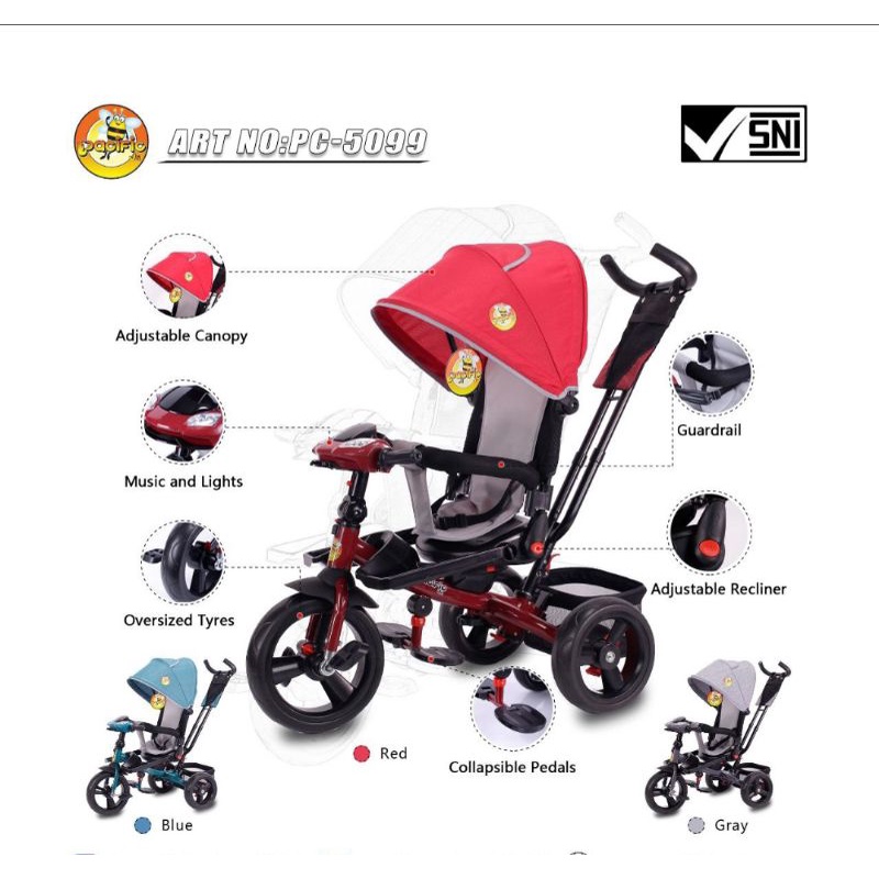 Sepeda Anak Roda Tiga Pacific 5099