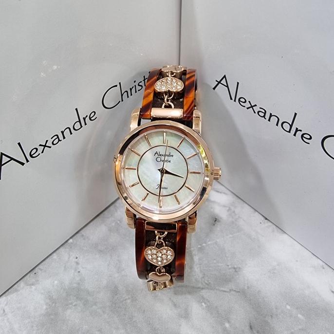 Jam Tangan Wanita Alexandre Christie AC2610LH Coklat barang ada
