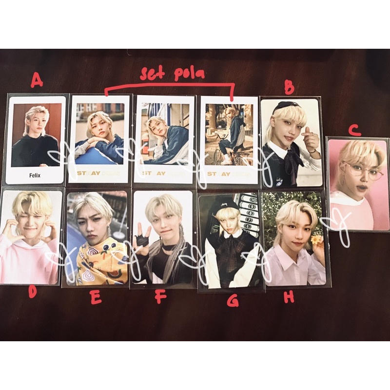 Felix Straykids SKZ Photocard Polaroid Christmas Evel, No Easy, Nacific, Go Live in Life