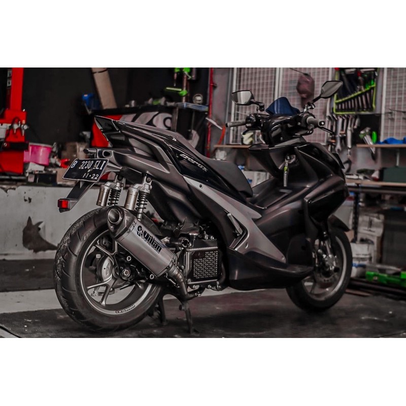 KNALPOT VILLAN MV1 SILVER AEROX NMAX PCX VARIO BEAT SCOPPY MIO ADV LEXI