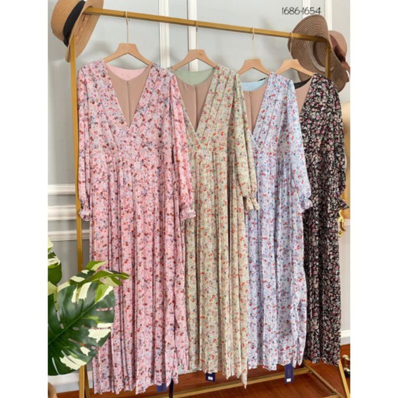 gamis yuri fashion gamis plisket