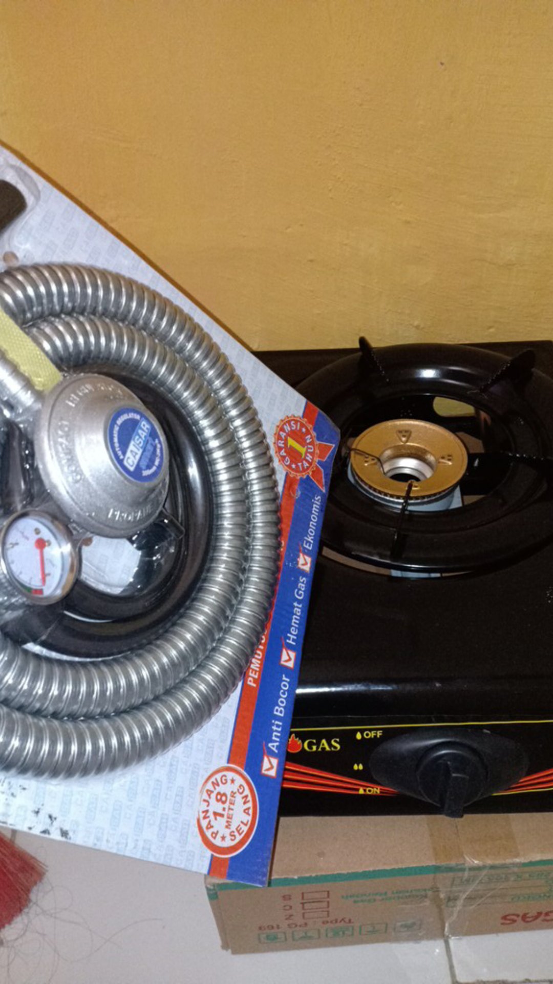 Kompor Gas 1 Tungku Progas (00145.00109 + 00278.00006)