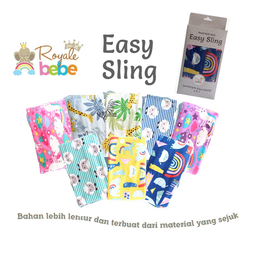 Royal Bebe Geos 2in1 Ukuran L (RB-GEOS) - Gendongan Bayi