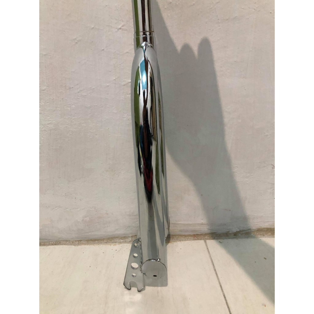 FORK GARPU DEPAN SEPEDA BMX / MINION / MINITREK 20 (ukuran ban 20) CHROME