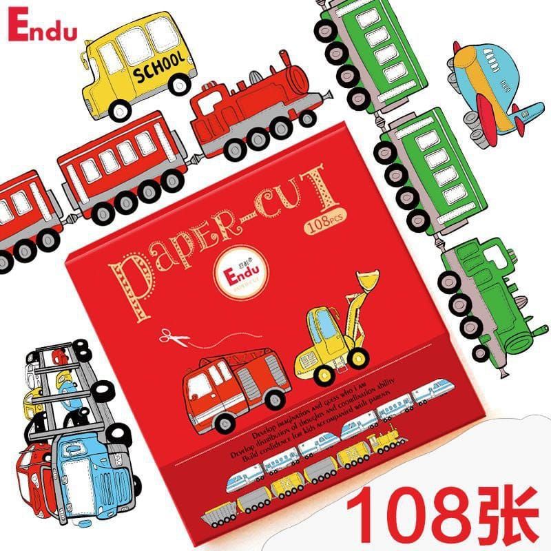 

Endu Paper Cut Mainan Edukasi Aktivitas Gunting