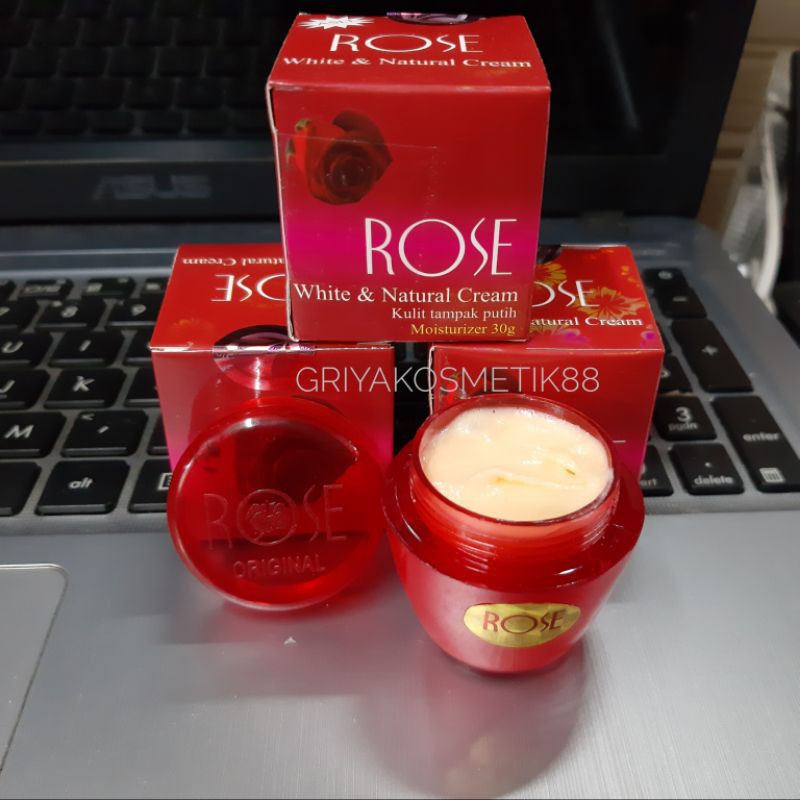 CREAM ROSE ORIGINAL IMELIA POT TIMBUL ecer