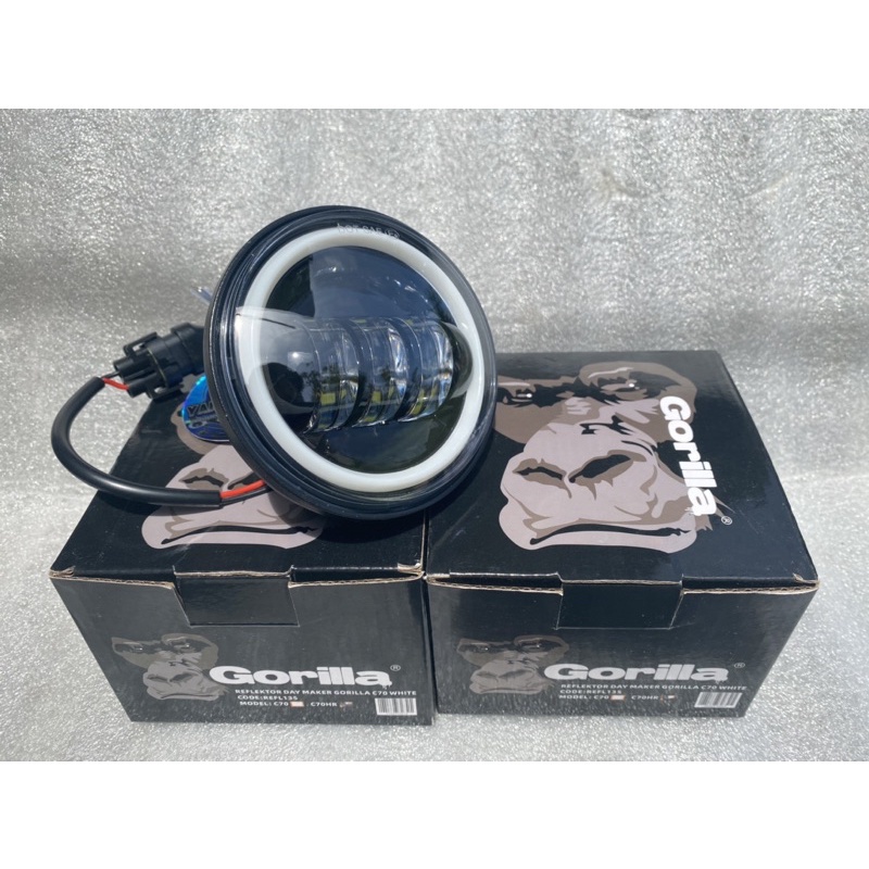 Daymaker c70 lampu depan c70 model daymaker 4,5 inc hello ring by gorilla