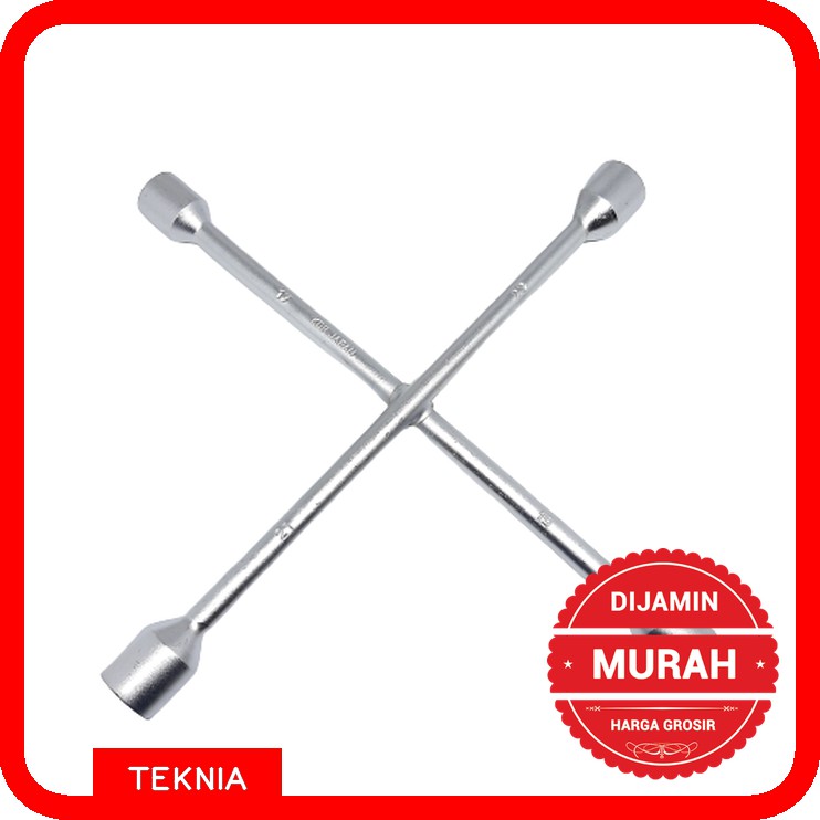 Kunci Roda Palang 4 Stainless 17mm, 19mm, 21mm, 23 mm