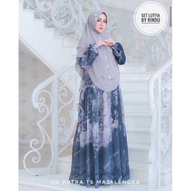 RINDU / Set Syari Lutfya by Rindu / Set Syari RYA BARBARA / Set Syari / Set Syari Branded Premium