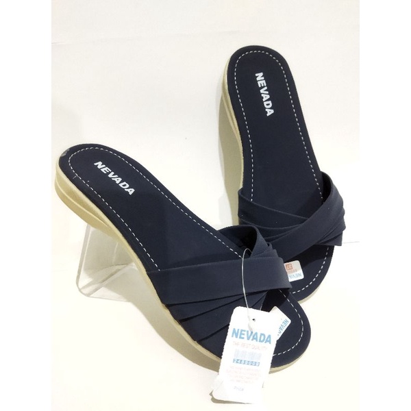 sandal wanita wedges Nevada slop terbaru/sandal wanita Nevada