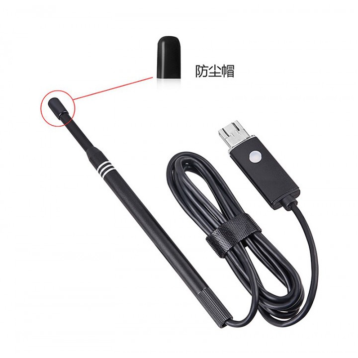 Visual USB WiFi LED Light Endoscope with Ear Cleaning Spoon