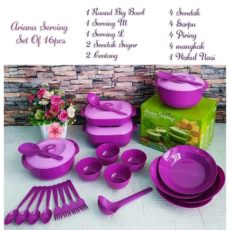 Prasmanan Ariana Serving Set isi 16pcs