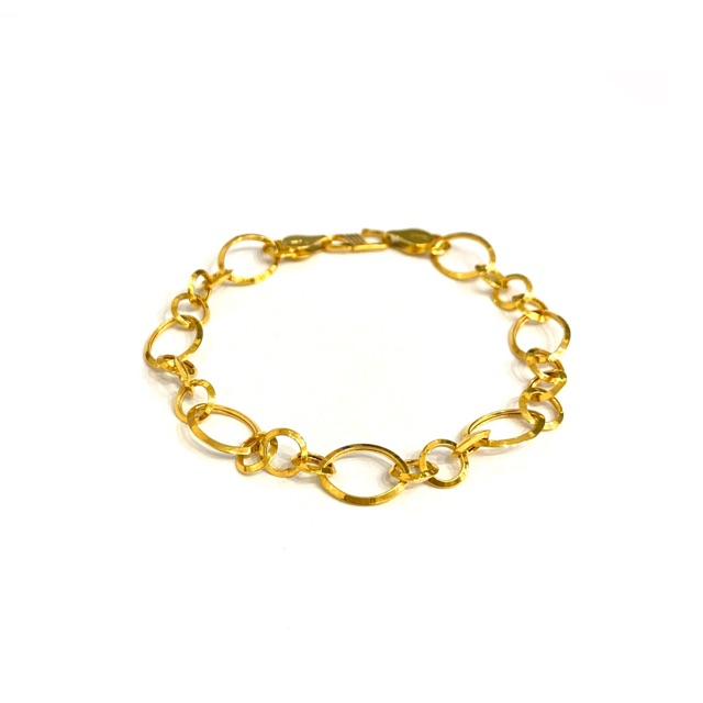 Gelang Wanita Model Mocca Oval 3gr Gelang Emas Asli Kadar 700