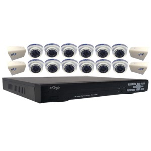 paket cctv 16 ch 12 cam ahd 2mp + Hard disk 1000 gb