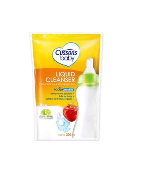 Cussons Liquid Cleanser 300ml / Sabun Cuci Botol Cussons Bayi Hygienis