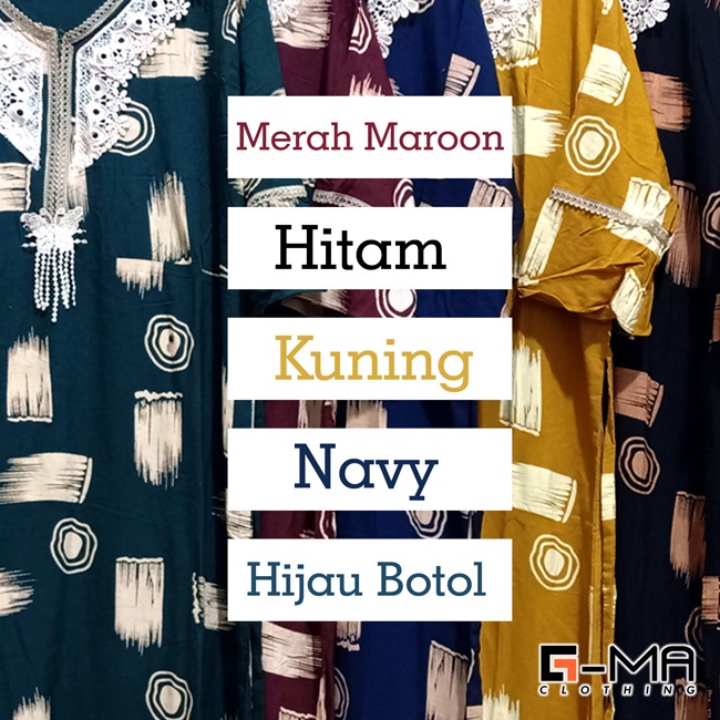 DASTER ARAB ZAHIRA LENGAN 3/4 | RESLETING DEPAN BUSUI | RAYON SANTUNG-6