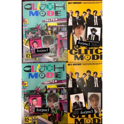 (READY) NCT DREAM - Glitch Mode - Phtobook Unsealed Glitch & Scratch ver JAEMIN HAECHAN MARK RENJUN 