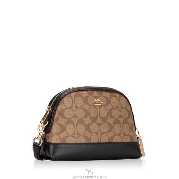 preloved coach signature dome crossbody