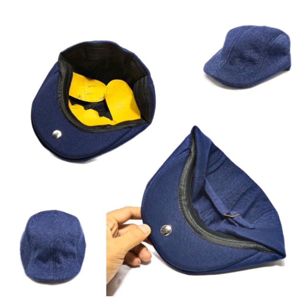 Topi Kodok / Flat Cap Hat / Topi Copet / Topi Pelukis pria dan wanita / Topi Sutradara / Topi Patino