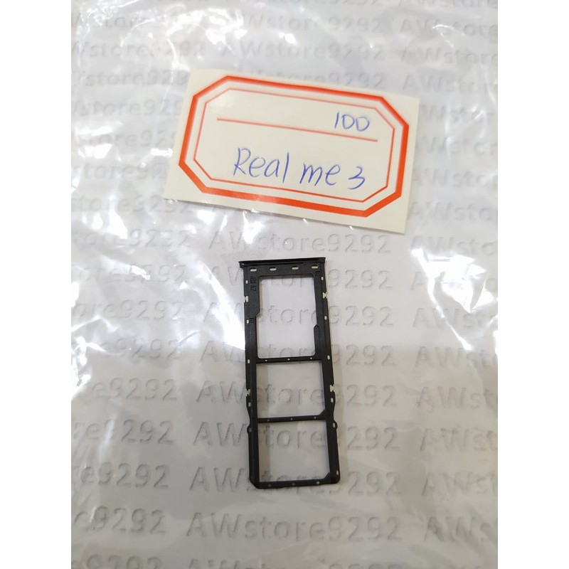 Slot Tempat Dudukan Kartu Simcard Sim card Lock Simtray Sim Tray REALME 3