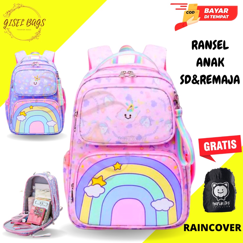 GB Ransel anak perempuan sd dan remaja gambar lucu dan imut import