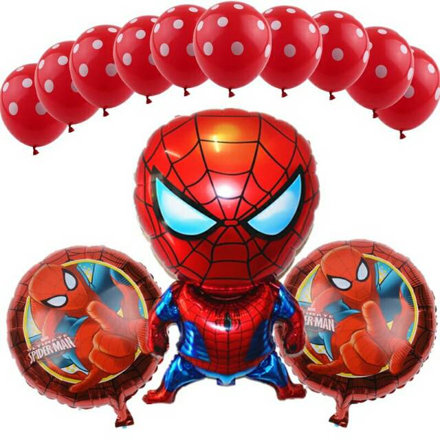 Balon Foil Karakter Superhero Spiderman Big Size Shopee Indonesia