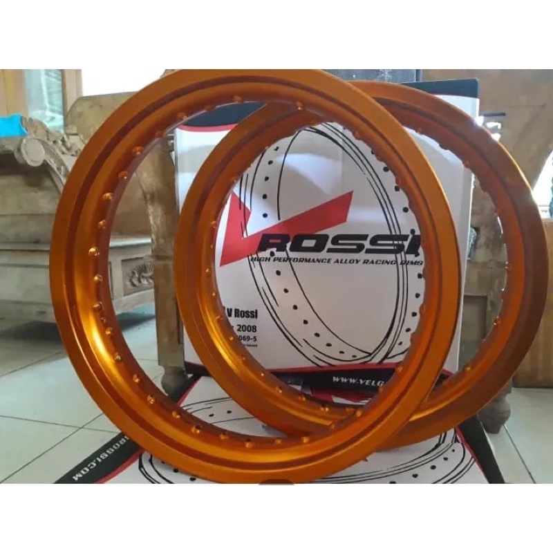 velg Rossi iso  ring 17 tapak lebar uk 300-350 warna orange