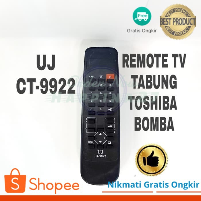 Remote TV Toshiba Tabung Toshiba Bomba CT 9922