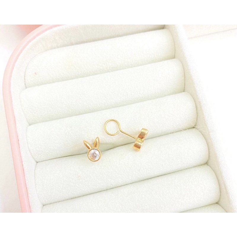 Anting toge emas asli kadar 300 6 karat