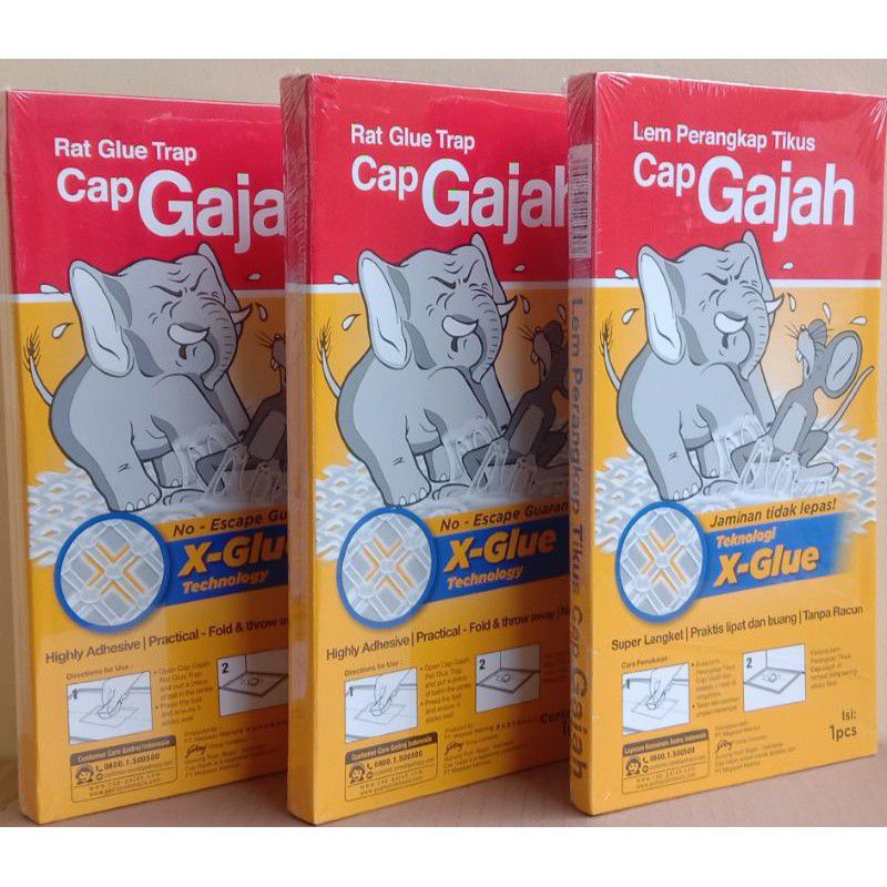 LEM TIKUS PAPAN Cap gajah 70 gr perangkap tikus