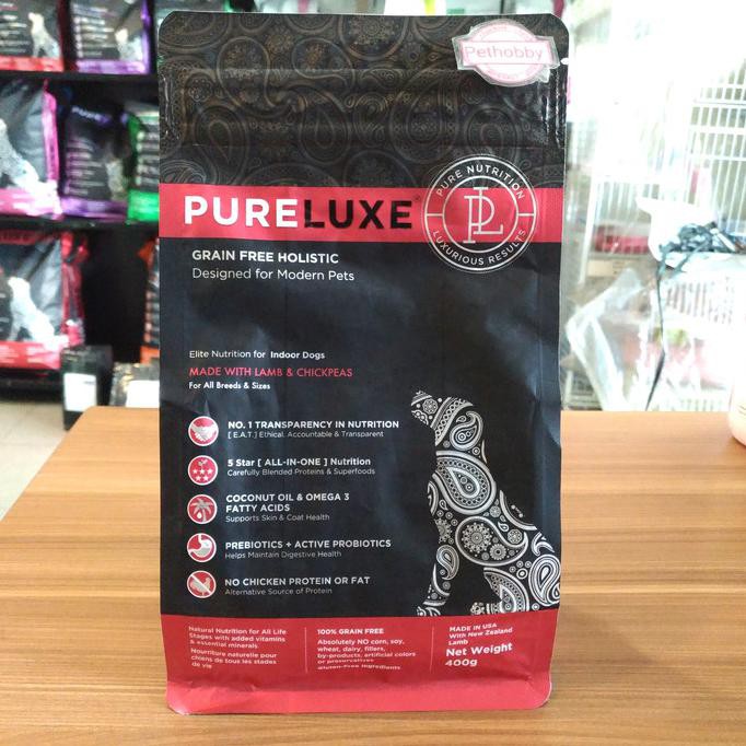 Dog Food Pureluxe Adult Dog Made With Lamb 400gr