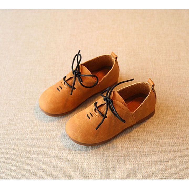 Sepatu Anak / Japanese Leather Shoe Unisex - Brown