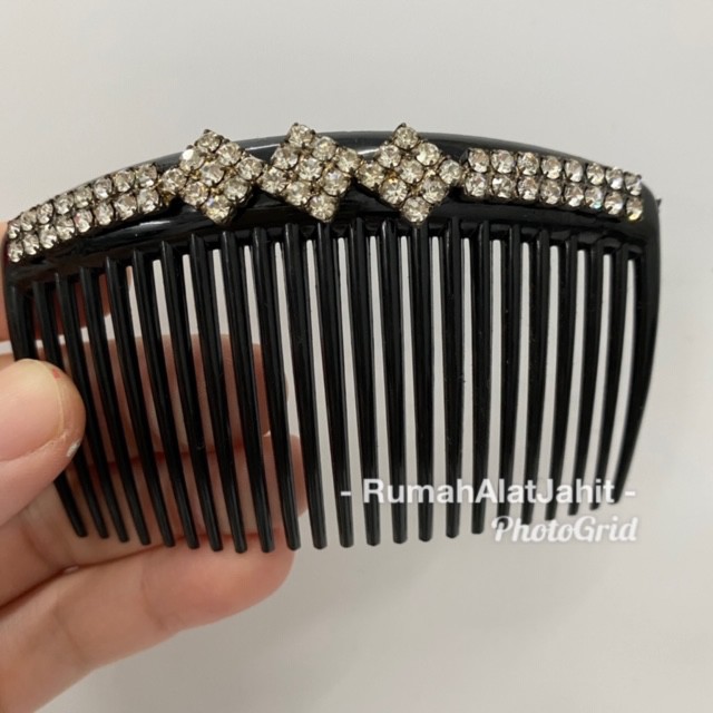 Sirkam Rambut Permata 8 x 5cm Gerigi Kecil dengan 6 model