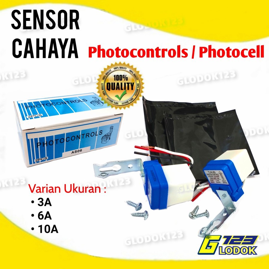 Photocell Fotosel Sensor Cahaya Lampu LED Saklar Otomatis Siang Malam