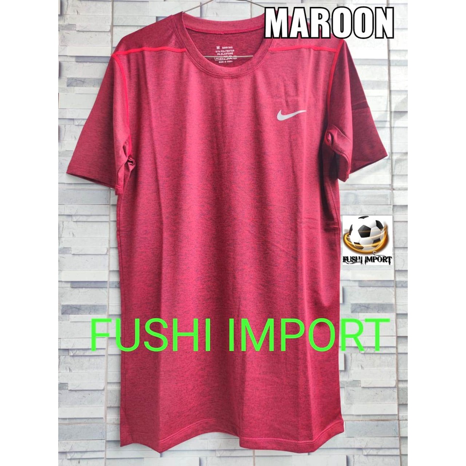 HQ 532# KAOS OLAHRAGA NYLON NIKE IMPORT / KAOS OLAHRAGA PRIA / KAOS DRY-FIT CEPAT KERING BERNAPAS