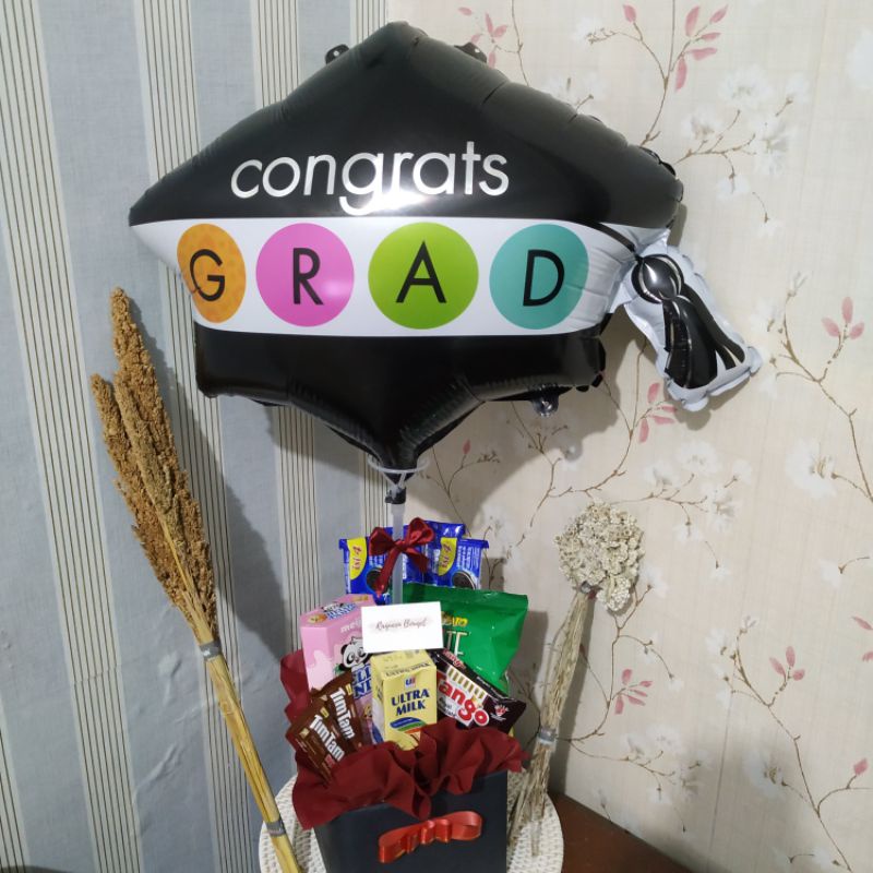 Bucket Balon Murah - Buket Balon Murah - Bucket Balon LED - Buket Balon Wisuda Graduation Ulang Tahu